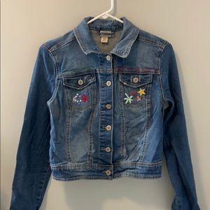 Hand-Embroidered Jean Jacket
